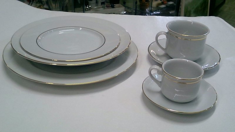 Servizio Piatti Bavaria Filo Oro 12 Posti+caffŠ-the(12/12+3)+ins+zup+2ova+ton  V