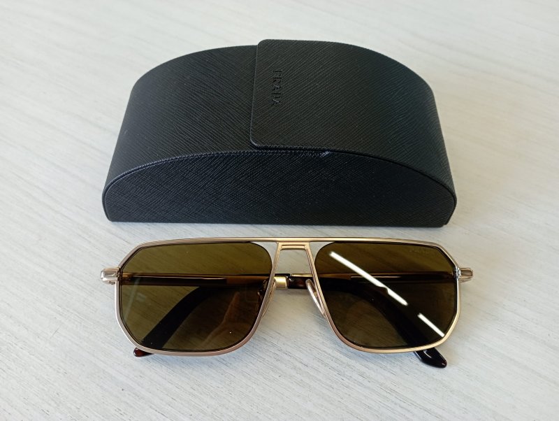 OCCHIALIDA SOLE PRADA SPR A53 MOD AVIATOR COLOR ORO