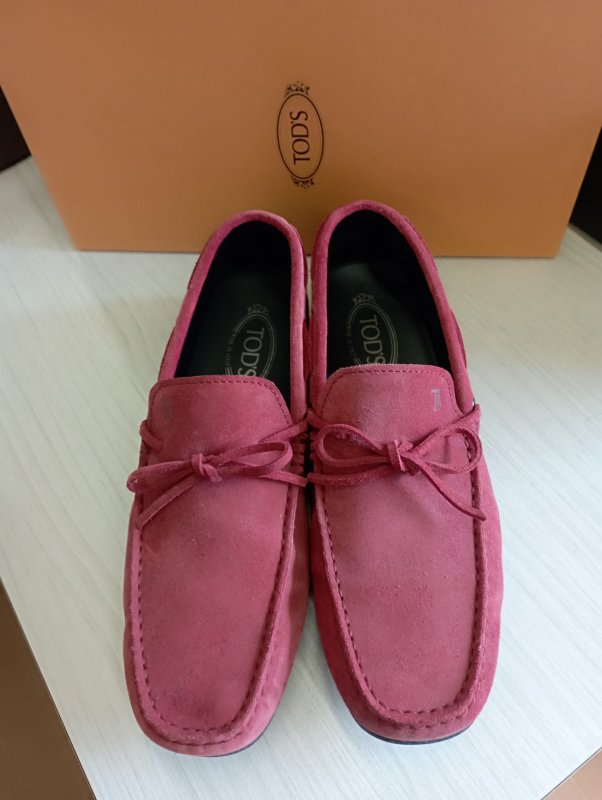 MOCASSINO UOMO TODS ROSSO N 43