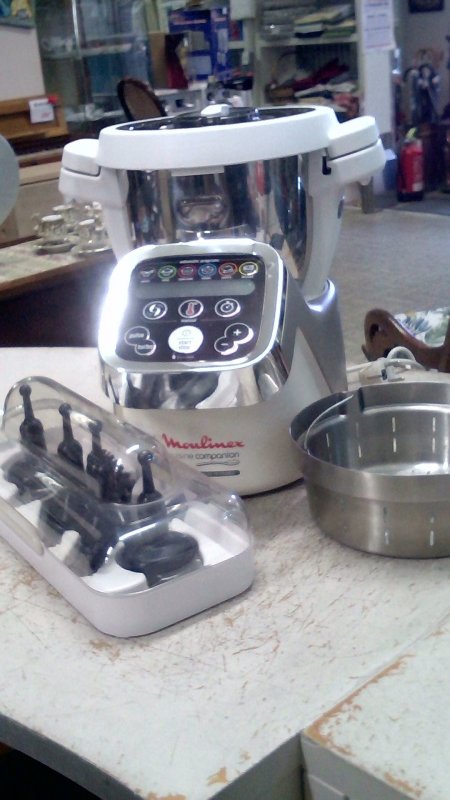 Robot Da Cucina Moulinex Cuisine Companion  Con Accessori    Retro   V