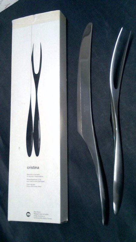 Set Posate Arrosto Inox Due Buoi Linea Cristina    V