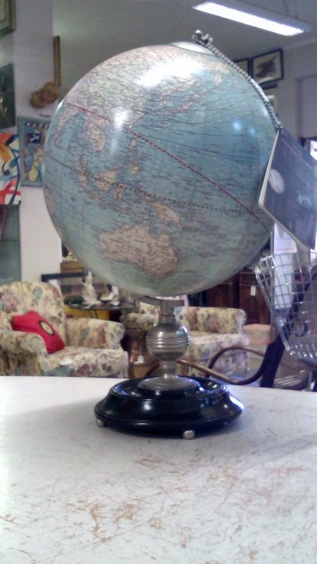 Mappamondo riproduzione "weber Costello Chicago 1921"   V