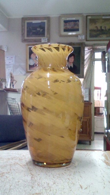Vaso Vetro Ambrato    V