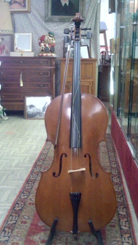 Violoncello Decorativo   Con Sacca  E Supporto   V