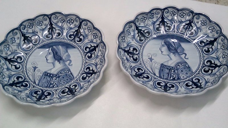 Piatto Decorativo Deruta  Blu   V