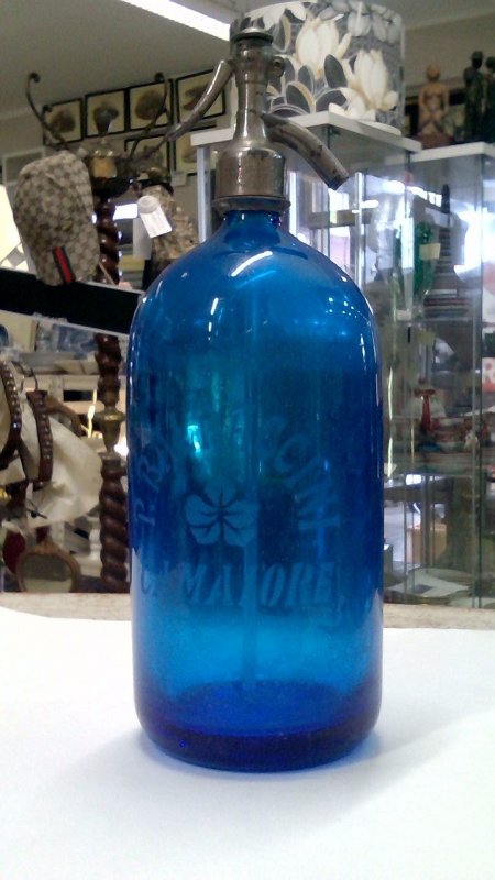 Seltz In Vetro Blu   P. Baldaccini Camaiore   V