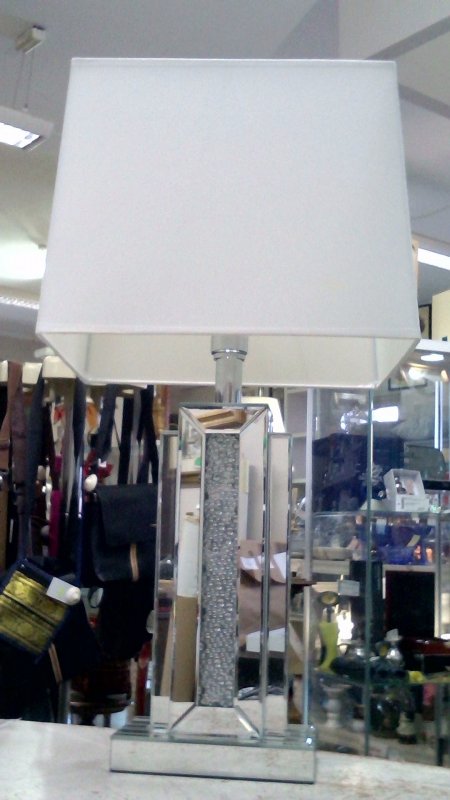 Lampada Da Tavolo Con Base Specchio    V