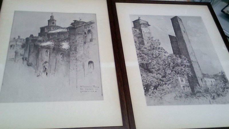 Quadro Stampa "Pavia"   Cornice Legno    V