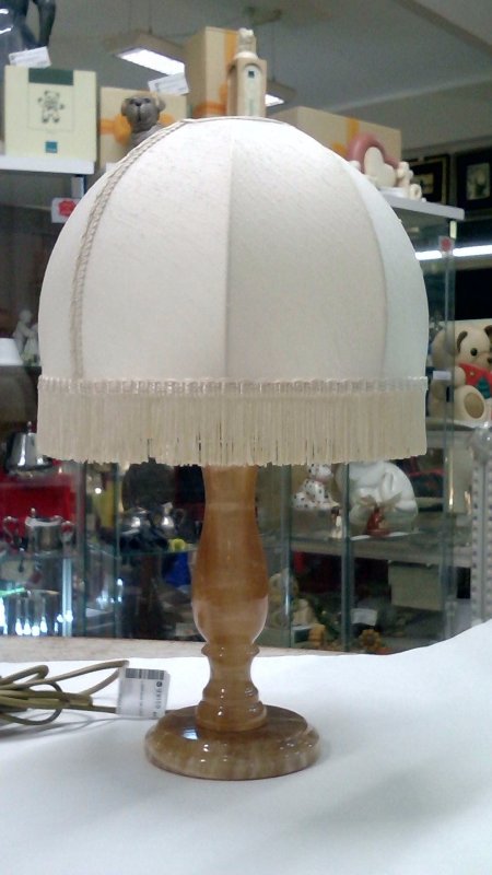 Lampada Da Tavolo Base Onice   V