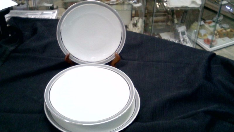 Servizio Piatti Mitterteich Bordo Argento 11 Coperti Completi + Scorta 3 Servizio Manca 1 