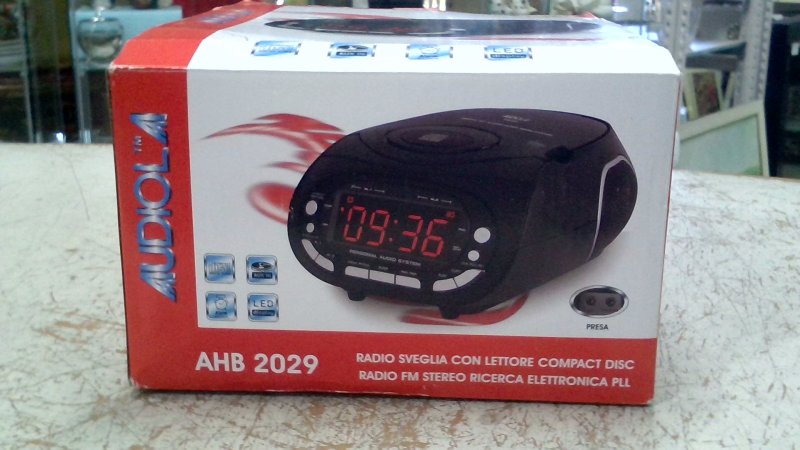 Radiosveglia Con Lettore Cd   Audiola  Nuova   V