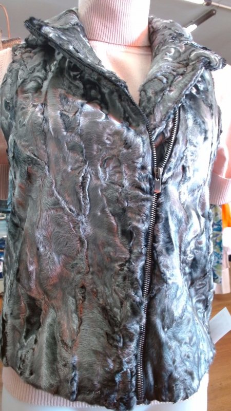 GILET PELLICCIA PERSIANO BREITHSWANZ TG S K