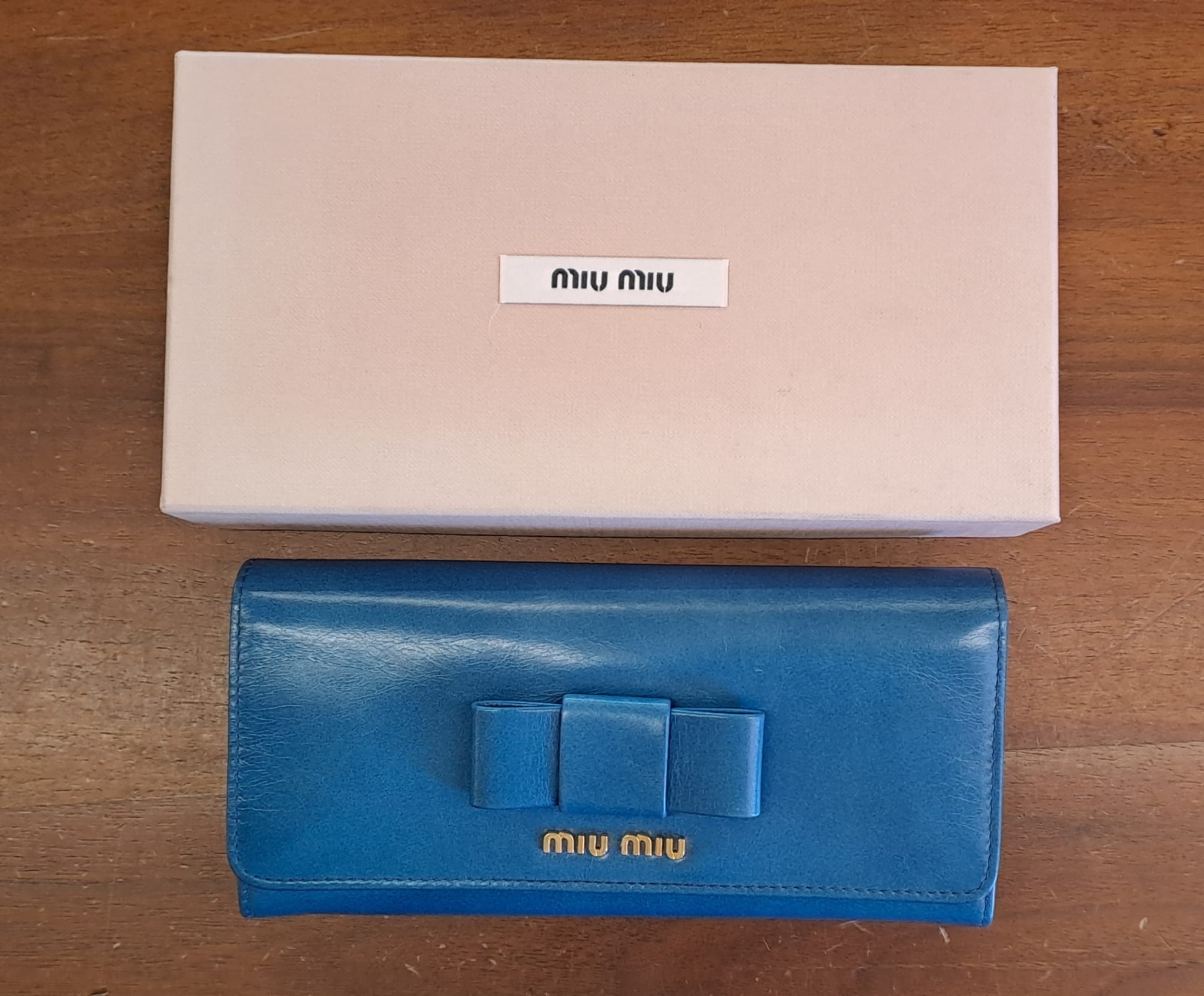 PORTAFOGLIO PELLE MIU MIU OCEANO