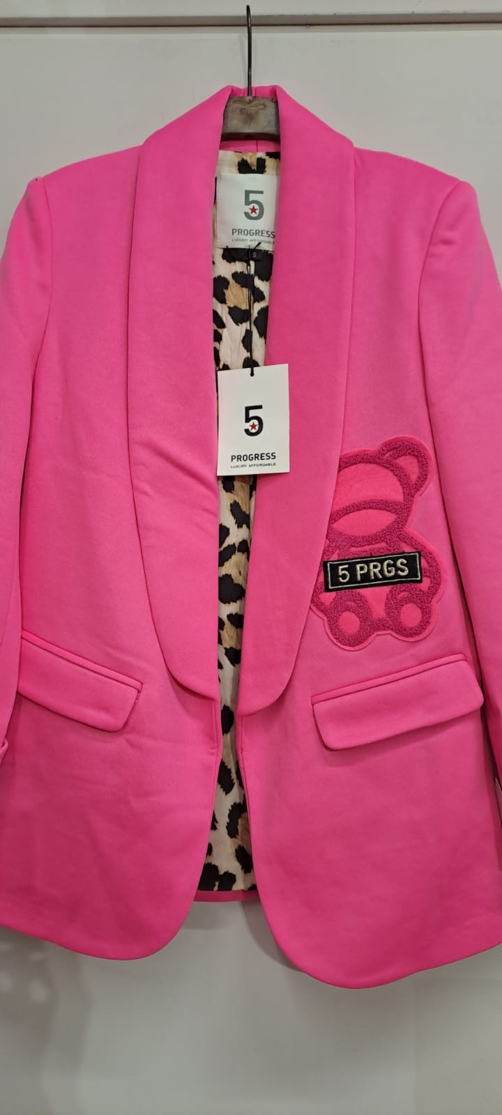 GIACCA 5 PROGRESS NEON PINK TG S NUOVA