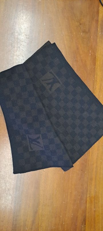 SCIARPA LOUIS VUITTON DAMIER LANA MARRONE